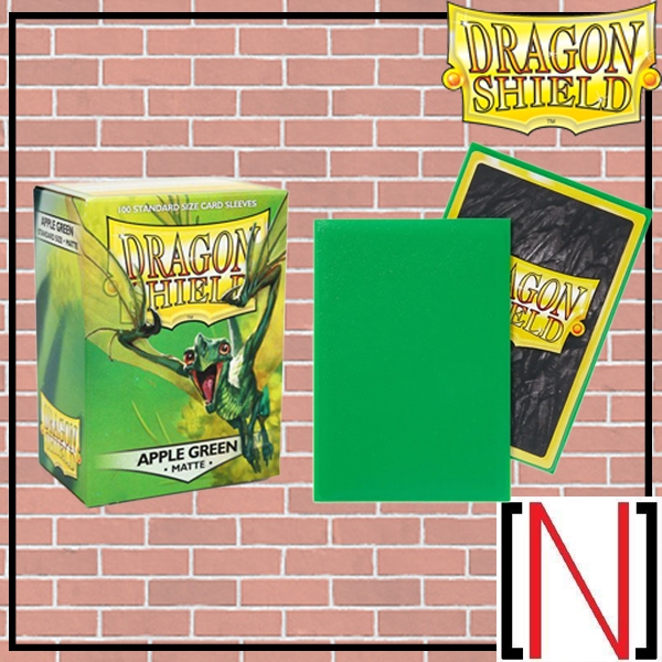 [Sleeve][ซองใส่การ์ด] DragonShield - Matte Apple Green 100ใบ [MTG][Pokemon][Dragon shield]