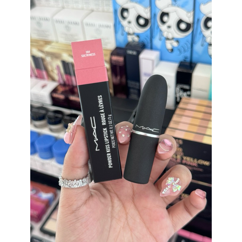 (พร้อมส่ง/ของแท้ ) MAC Powder kiss Lipstick 3g