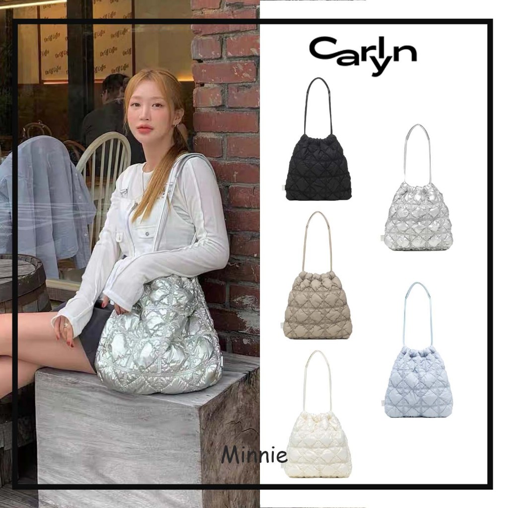 【CARLYN】TWEE SOFT กระเป๋าถือ กระเป๋าสะพาย ถุงหูรูด ซื้อได้ที่ร้านค้าปลอดภาษีของเกาหลี