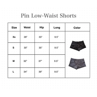 Pin Low-Waist Shorts กางเกงขาสั้นเอวต่ำ