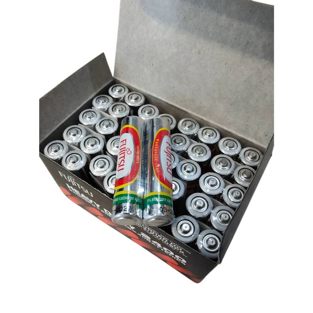 Fujitsu ฟูจิซึ ถ่านไฟฉาย รุ่น R03 ขนาด AAA Heavy Duty 2400 ถ่านรีโมท ถ่านใส่ของเล่น-ของแท้ ประกันศูนย์ และยี่ห้อCERMANIA