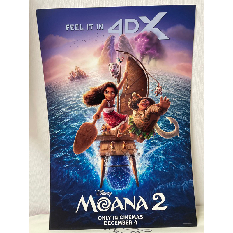 โปสเตอร์จากภาพยนต์เรื่อง Moana2 4DX