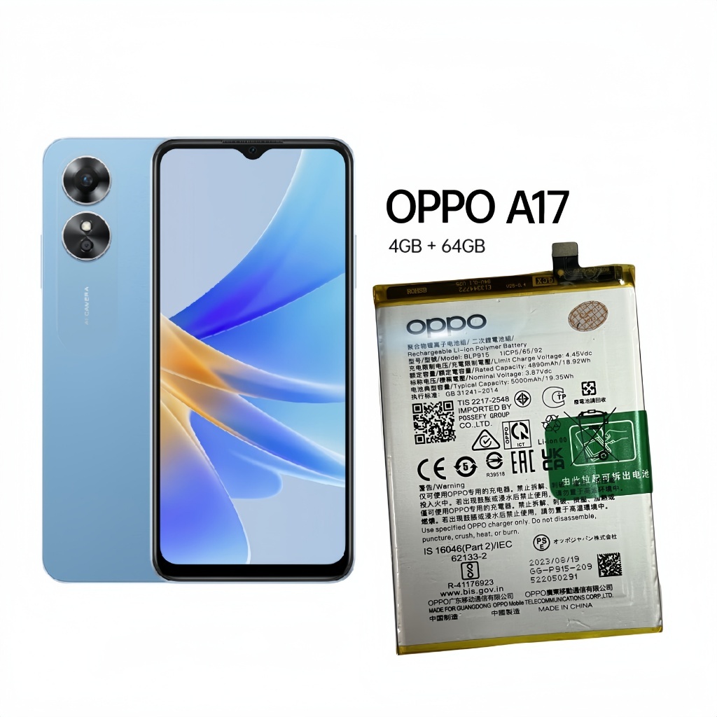 แบต Oppo A17 a17k blp915 แบตเตอรี BATTERY OPPO A17 A17K BLP915 5000mAh