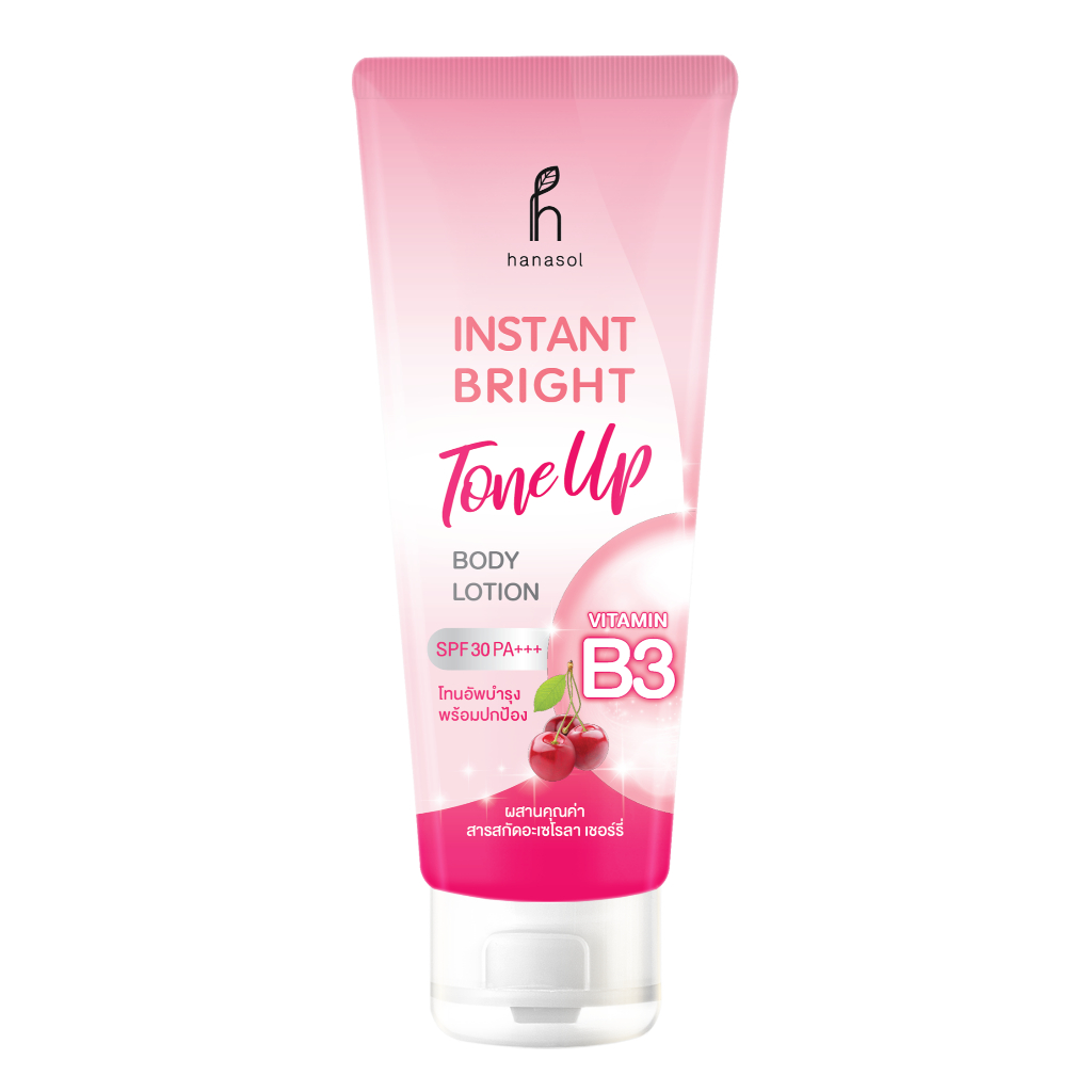 Hanasol Instant Bright Tone Up Body Lotion 120ml ฮานาโซลโลชั่นโทนอัพอินสแตนท์ไบรท์120ml