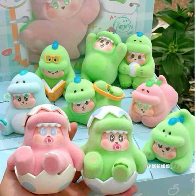 (สุ่ม/พร้อมส่ง) โมเดลน้องไดโนเสาร์ THE SLLO Fluffy Din Series