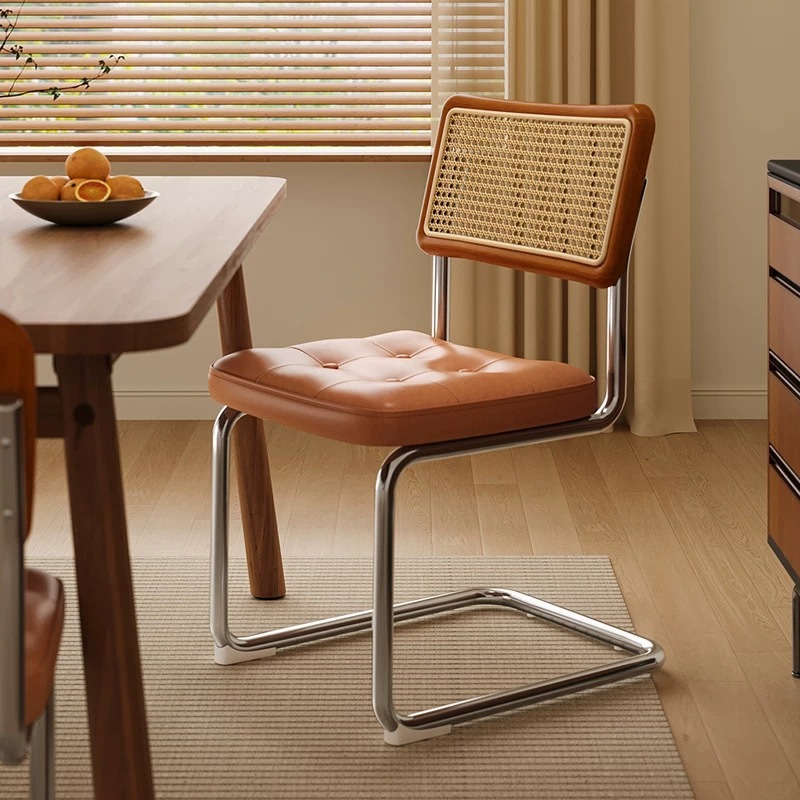 พร้อมส่ง  เก้าอี้หวาย เบาะหนัง เก้าอี้คาเฟ่ Cesca chair เก้าอี้ทานอาหาร เก้าอี้นั่งเล่น สไตล์มินิมอล