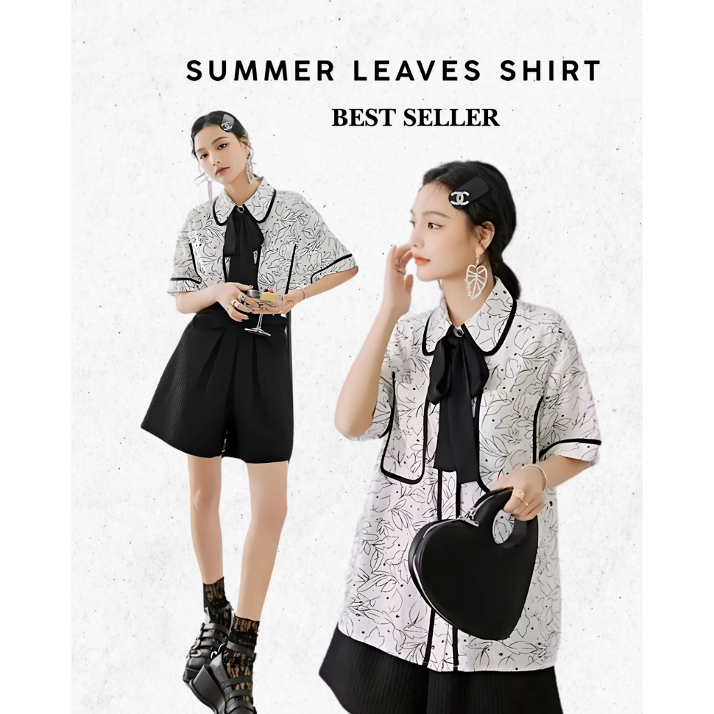[ พร้อมส่ง ] สินค้าลิขสิทธิ์แท้ Iris Boutique IS062 Travel world shirt﻿ เสื้อเชิ้ต สไตล์วินเทจ ใส่เที่ยว ใส่ทำงาน
