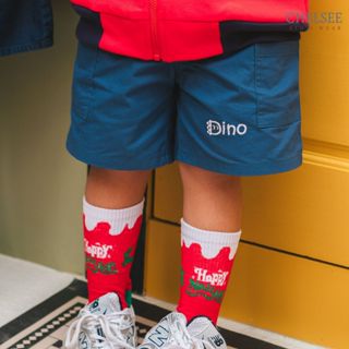 Chelsee กางเกงขาสั้น เด็กผู้ชาย รุ่น 128081 เอวยางยืด ลายไดโ…