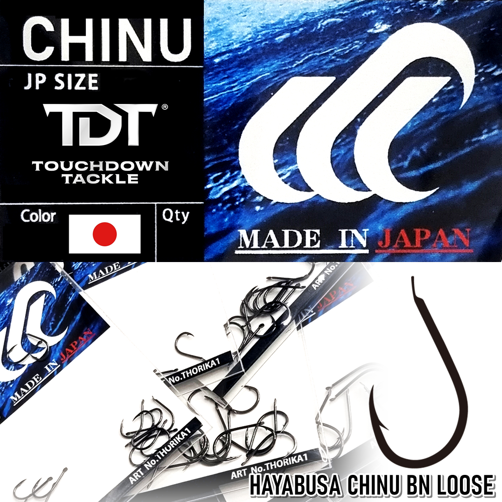 HAYABUSA CHINU BN LOOSE HOOK   *** ตัวเบ็ดเบ็ดจินุคุณภาพสูง แข็ง คม บาง MADE IN JAPAN 100% ***