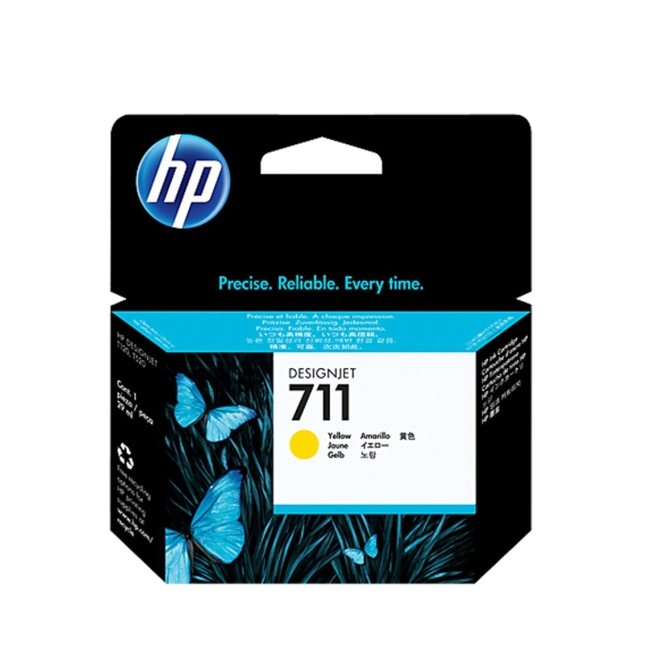 HP 711 29-ml Yellow DesignJet Ink Cartridges