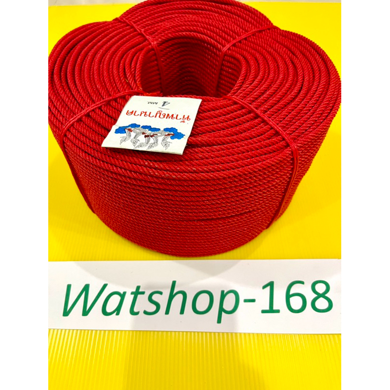 เชือกไนล่อน สีแดง เกรดA (ยกม้วน ยาว 320 เมตร)ทนแดด ทนน้ำ ใช้งานทนทาน 4,5,6,7 มิล - รูปที่ 7