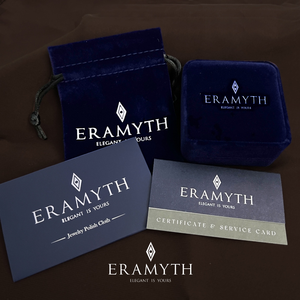 Eramyth jewelry ต่างหู CC เงินแท้92.5 เพชรสวิสCZ งานสวย คุณภาพ สินค้ามาตรฐานส่งออก พร้อมส่ง
