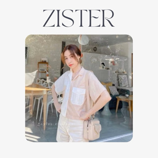 ZISTER | ZV0089 Camping top เสื้อปกเชิ้ตทรงครอป ผ้าฝ้าย ครอป…