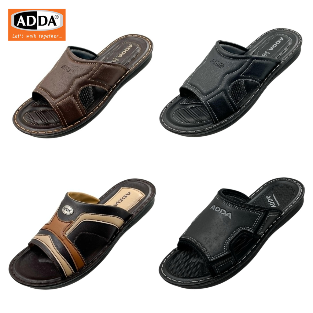 ADDA (รวมรุ่น) 93H08 93H07 93H15  รองเท้าแตะสวมผู้ชาย ไซส์ 7-10(พร้อมส่ง)