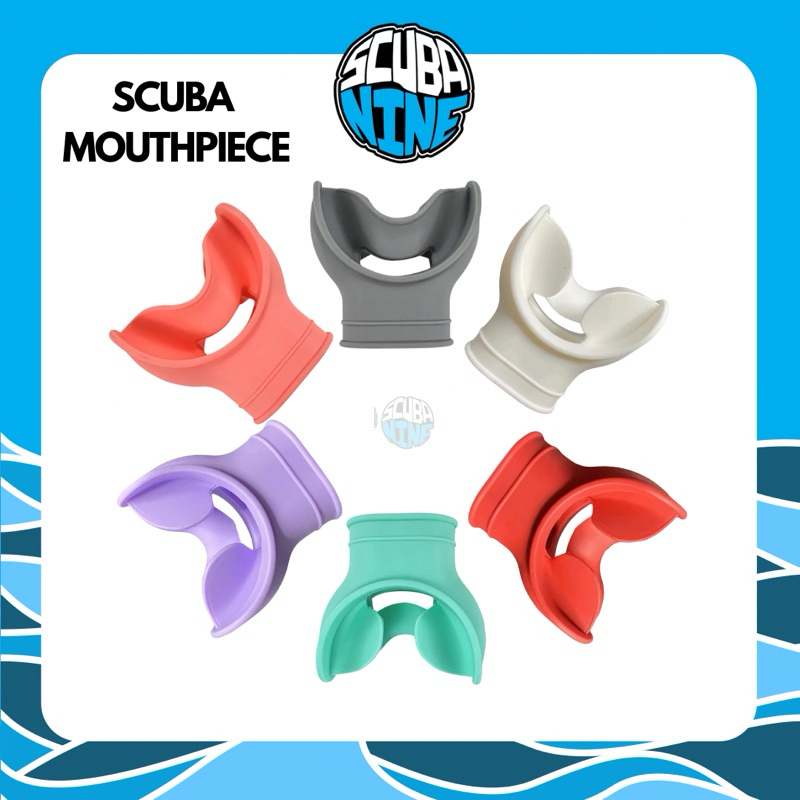 scuba mouthpiece หลากสี สิลิโคนนิ่ม ใช้เปลี่ยนเป็นของตัวเอง
