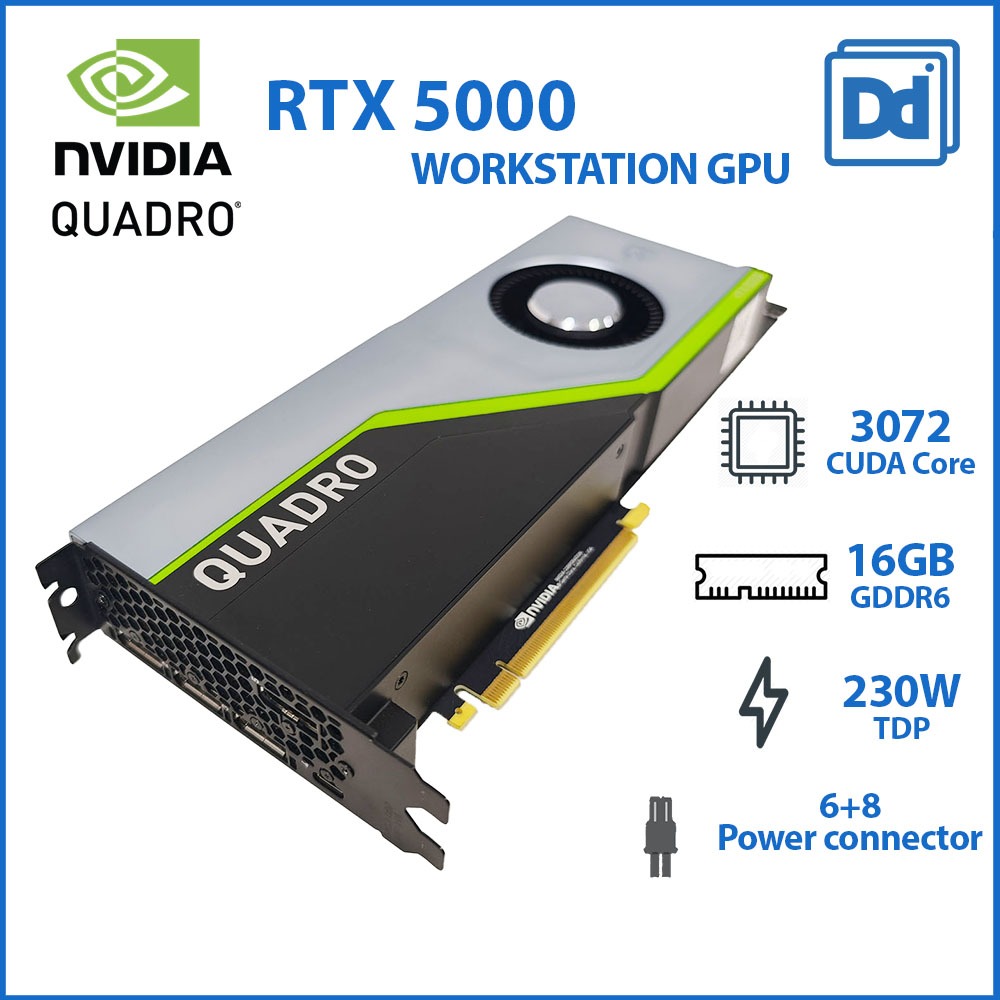 NVIDIA QUADRO RTX 5000 16GB workstation graphic card การ์ดจอทำงาน