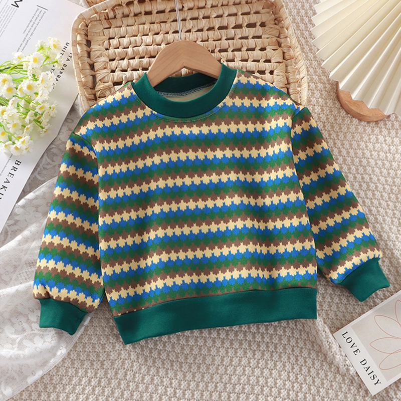 เสื้อสเวเตร์เด็ก เสื้อกันหนาวเด็ก คอกลม ลายน่ารัก วันคริสมาส ผ้านิม่ #21212