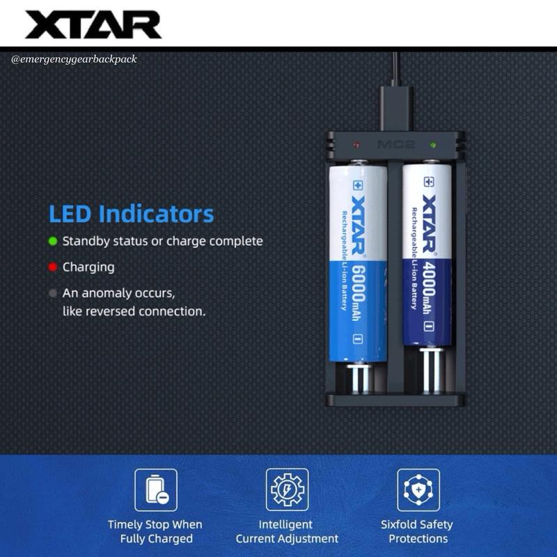 XTAR MC2 New - Smart Battery Charger