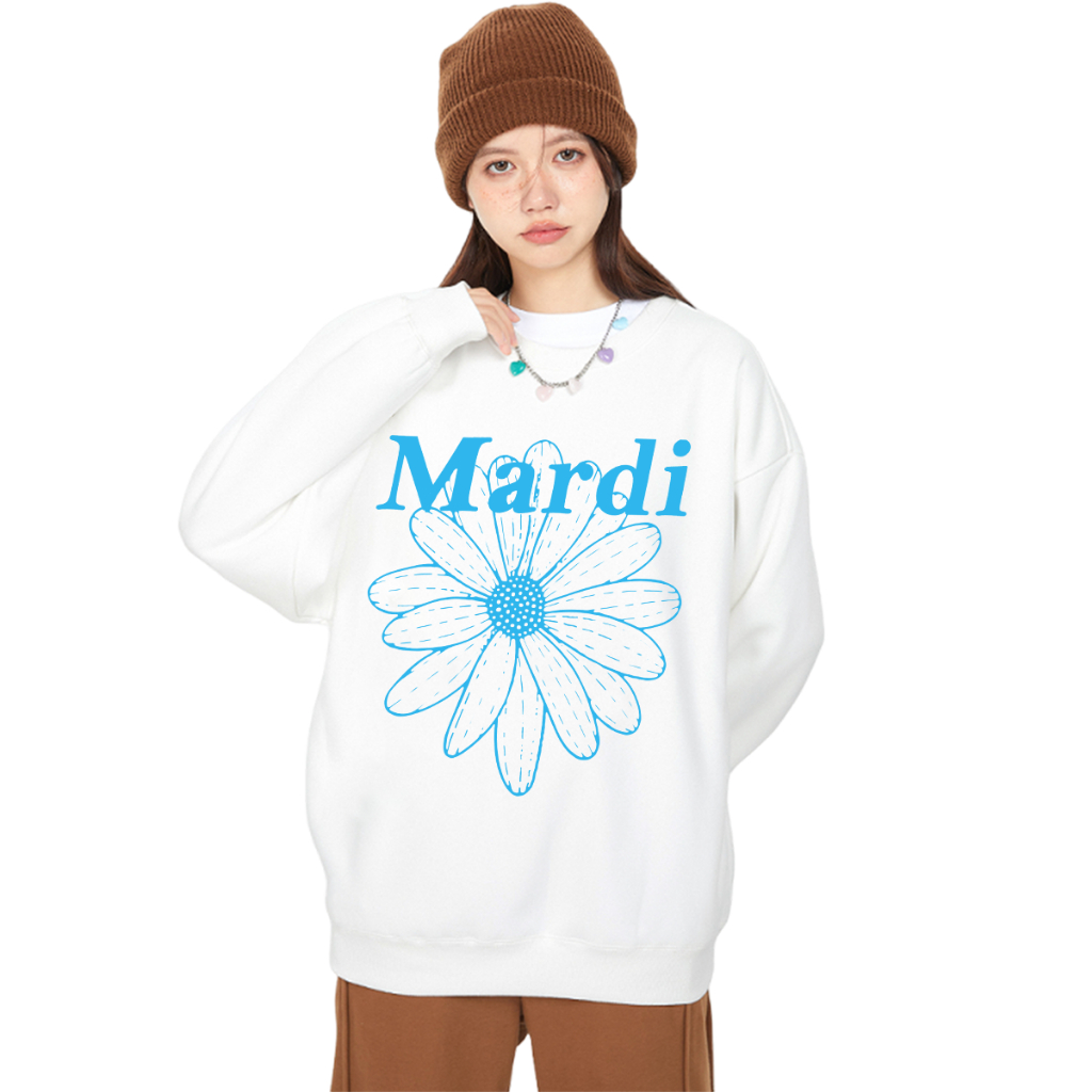 เสื้อ Mardi Mercredi Sweat เสื้อแขนยาว Mardi ทรงเกาหลี
