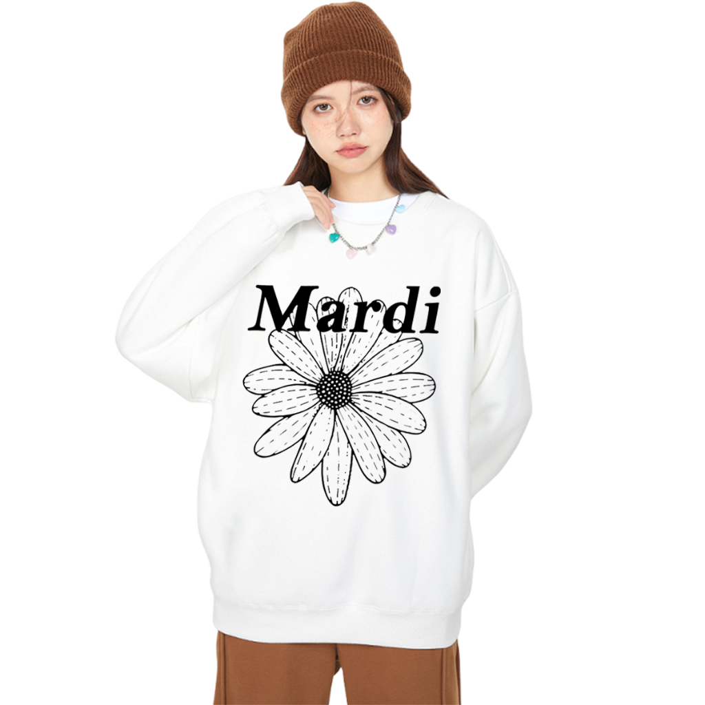 เสื้อ Mardi Mercredi Sweat เสื้อแขนยาว Mardi ทรงเกาหลี