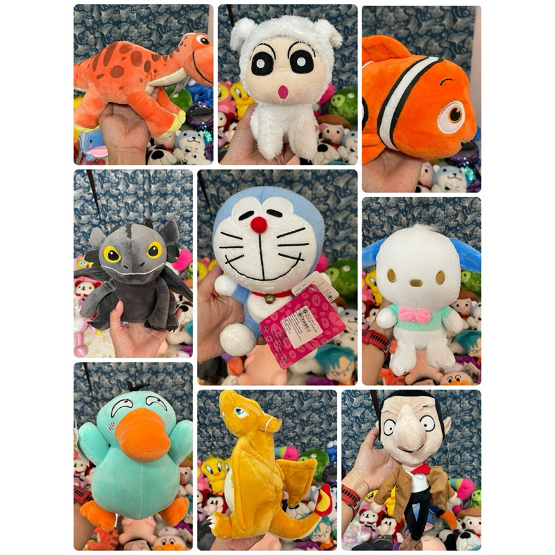 ตุ๊กตาจากตู้คีบในห้าง ตุ๊กตาน่ารักคีบเอง ของใหม่มือ1 งานดี นุ่มๆค่ะ