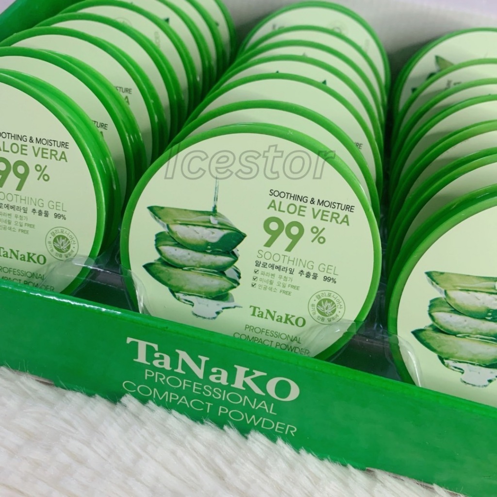 HT-024 TANAKO ALOE VERA แป้งพัฟอโลเวลา เนื้อบางเบา เกลี่ยง่าย ไม่เป็นขุย - รูปที่ 2
