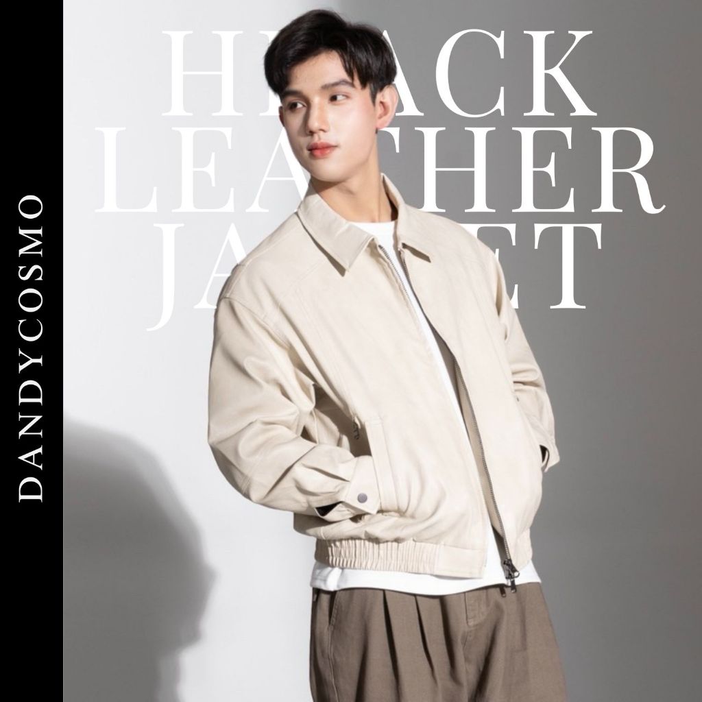 [2สี]เสื้อแจคเก็ตหนัง รุ่น Hijack leather Jacket DANDY COSMO