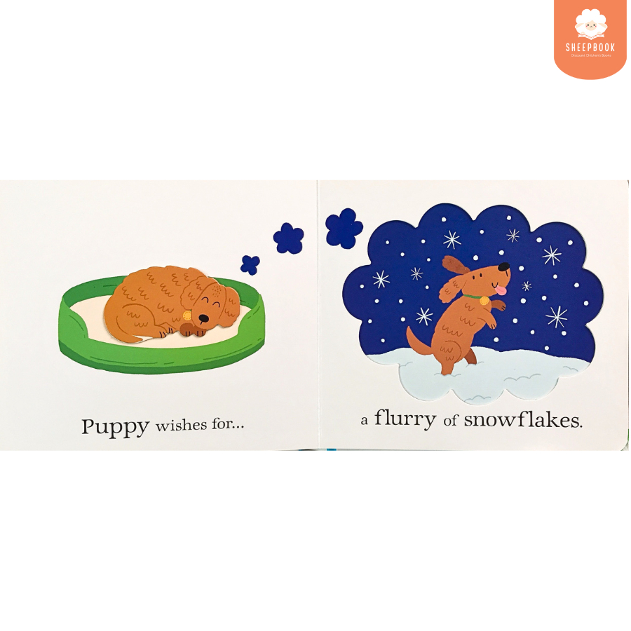 บอร์ดบุ๊ค A Flurry Of Snowflakes กระดาษแข็งทุกหน้า A1F5 - รูปที่ 4