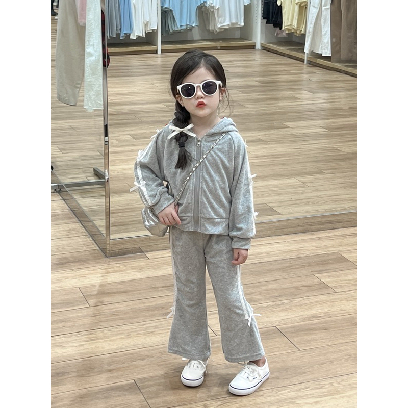 พร้อมส่ง ชุดวอมติดโบว์ขายาว