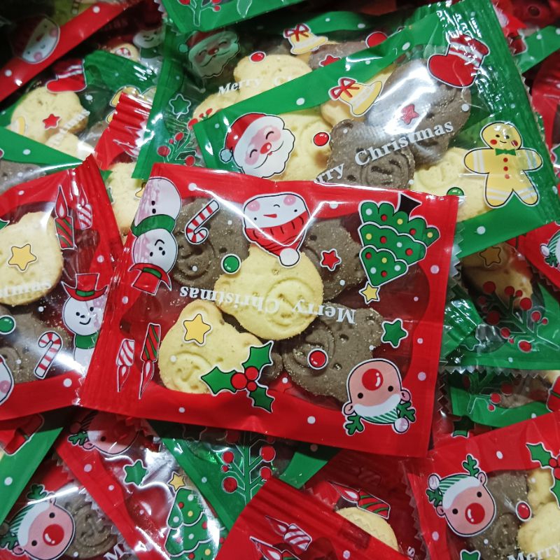 ของแถม ของแจก ของขวัญ ของจีบลูกค้า บิสกิตคุกกี้รูปหมีน่ารัก รสชาติอร่อย ถุงลายน่ารัก คละลาย สั่งขั้นต่ำ 20 ชิ้น