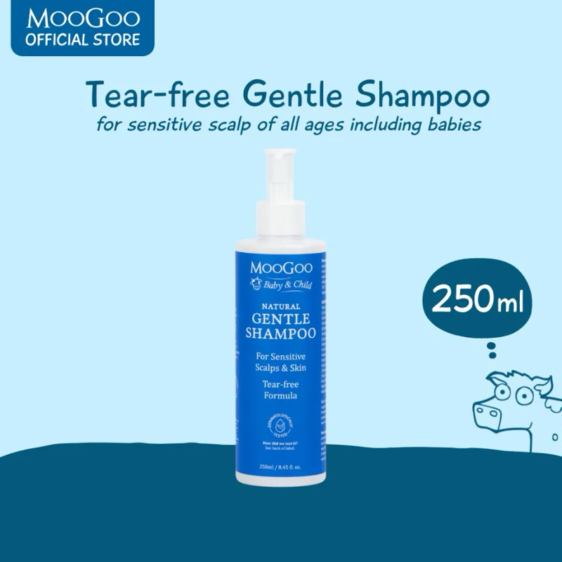 MooGoo Natural Gentle Shampoo for Baby |  แชมพูอ่อนโยนจากธรรมชาติสำหรับเด็กทารก