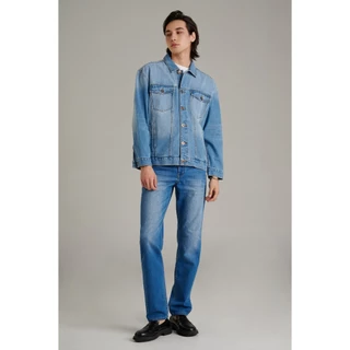 Mc JEANS (แม็คยีนส์) เสื้อแจ็คเก็ตยีนส์ผู้ชาย เสื้อแจ็คเก็ตยีนส์ ทรงรีแลค มีให้เลือก 2 สี MJAZ052