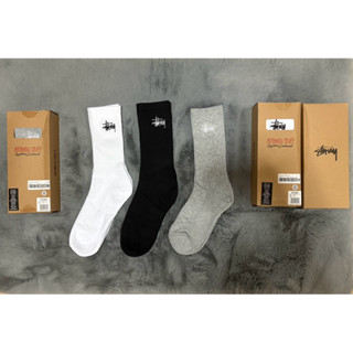 ถุงเท้ายาวครึ่งแข้ง stussy ถ่ายจากสินค้าจริงมีเก็บปลายทางพร้…