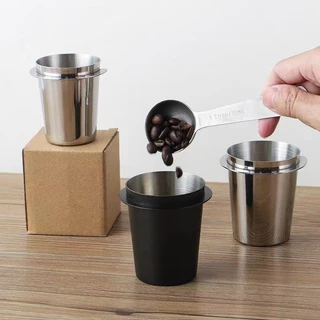 ถ้วยโดสกาแฟ สแตนเลส Dosing cup กระบอกโดส ตวงเมล็ดกาแฟ รองผงกาแฟไม่ให้หก อุปกรณ์ชงกาแฟ