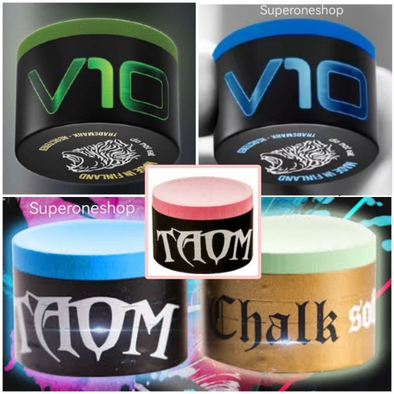 ชอล์กฝนหัวคิว Taom Tips **มีให้เลือก 5 แบบ** chalk v10