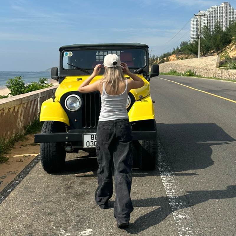 Cargo jeans - H&M สีดำ