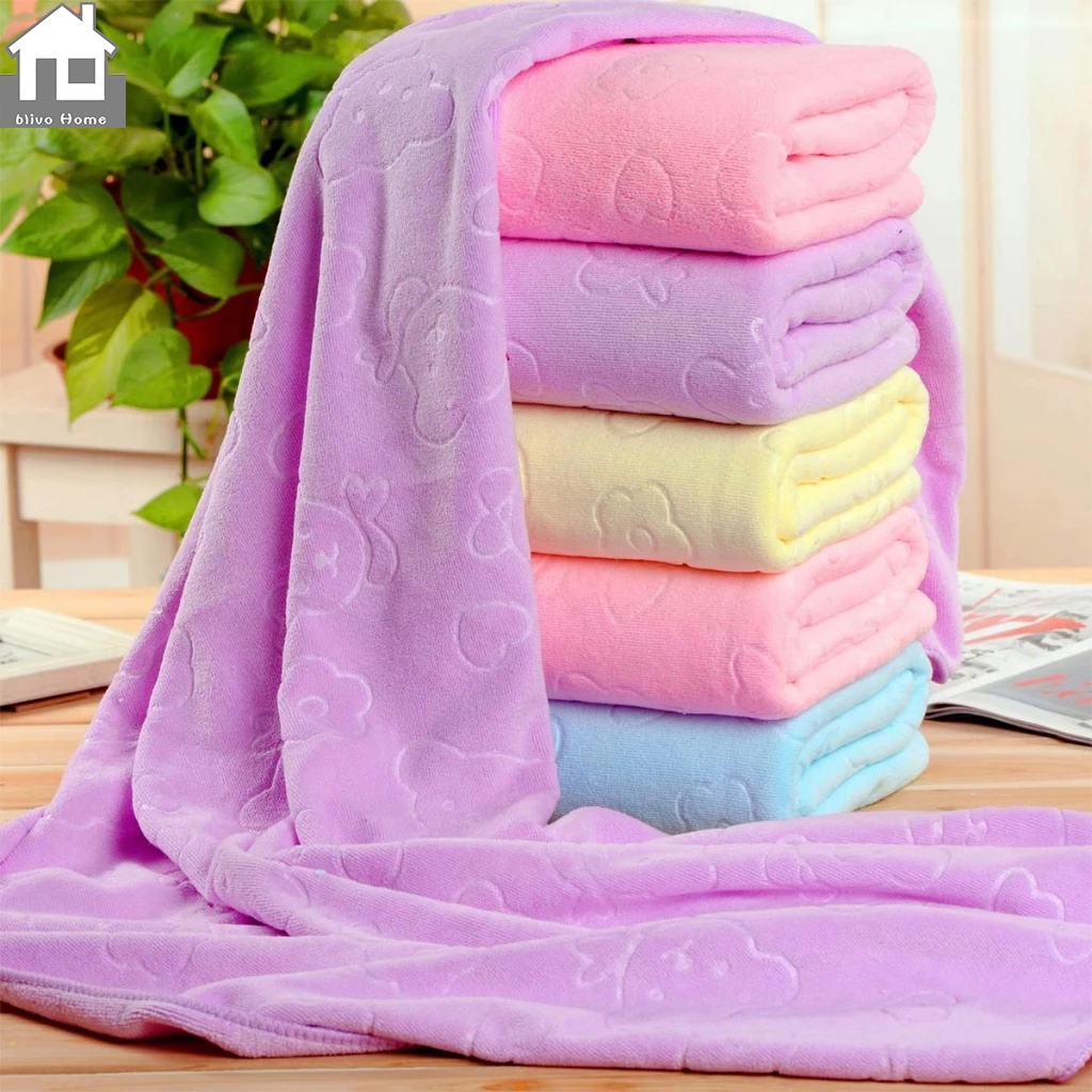 ผ้าเช็ดตัวนาโนขนาด 70 x 140 cm. ผ้าเช็ดตัวนาโน ผ้าขนหนูนาโน ผ้าเช็ดตัวเนื้อผ้าดีมีคุณภาพ ผ้าขนหนู ลายหมี ผ้าขนหนูน – โปรปัง