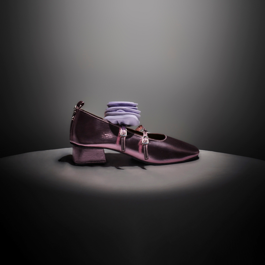 TandT - ROSEMARY-JANE PINK SHOES - ROSE HAND-CRAFTED MARY-JANE PUMPS SHOES