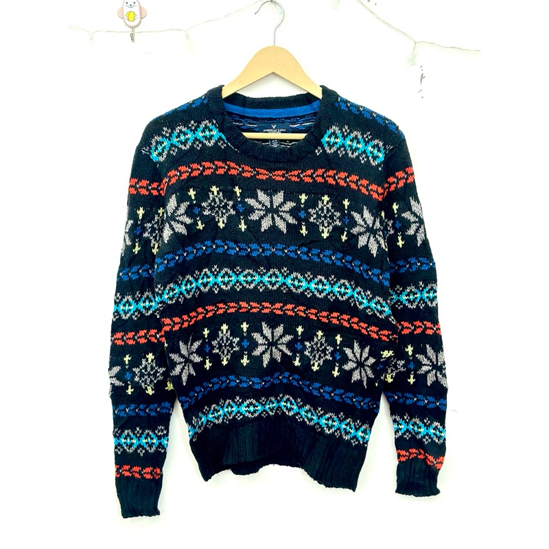 เสื้อไหมพรมคริสต์มาสมือสอง ป้าย American Eagle