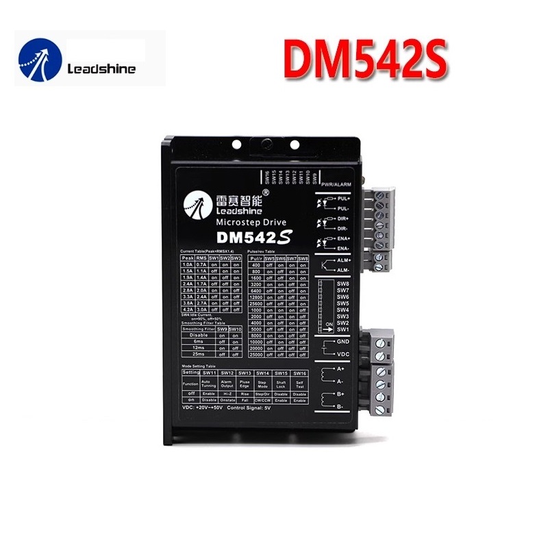 LEADSHINE ไดรเวอร์ DM542S ของแท้ 100%  สเต็ปเปอร์มอเตอร์ Driver Stepper Motor DC20-50V/4.2A