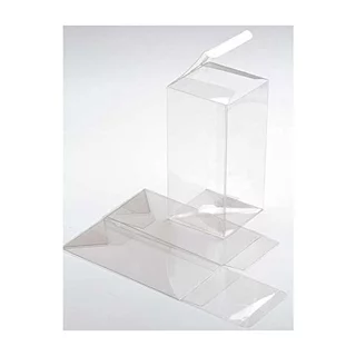 10 ชิ้น กล่องของขวัญ กล่องขนม งานเลี้ยง ปาร์ตี้ อุปกรณ์ห่อของขวัญ PVC แบบใส กันรอยกันฝุ่นกล่องเค้กใส
