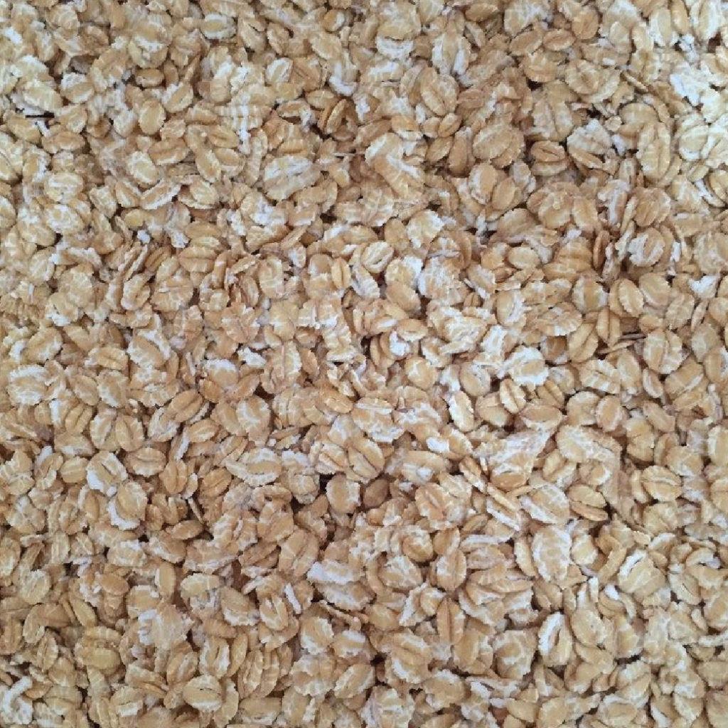 เกล็ดข้าวสาลี Flaked Wheat (Rolled Wheat) - 1lb