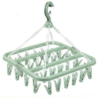 ที่หนีบผ้าพลาสติกไม้หนีบ32ตัว T-311