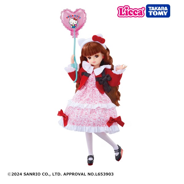 Takara Tomy ตุ๊กตา Licca-chan Doll Photogenic Licca Hello Kitty 50th Anniversary