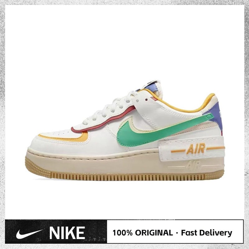 Original Nike Air Force 1 Shadow CI0919-118 Comfortable and versatile low-top sneakers white