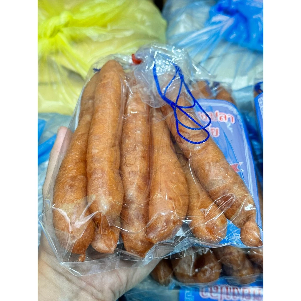 กุนเชียงปลามหาชัย มัดเชือก มันน้อย นน.500 กรัม #ตลาดมหาชัย /จัดส่งกุนเชียงปลามหาชัยมัดเชือก 1 ถุง thumbnail 5