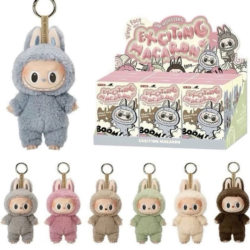 (ระบุสี)ของแท้ 100% POPMART Labubu V1 Macaron ลาบูบู้ มาการอง v1กล่องสุ่ม