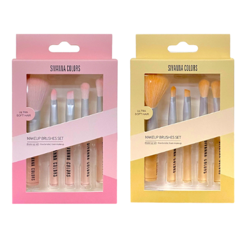 เซ็ต 5 ชิ้น (BR04) Sivanna Colors Makeup Brushes Set ซีเวนน่า คัลเลอร์ แปรงแต่งหน้า