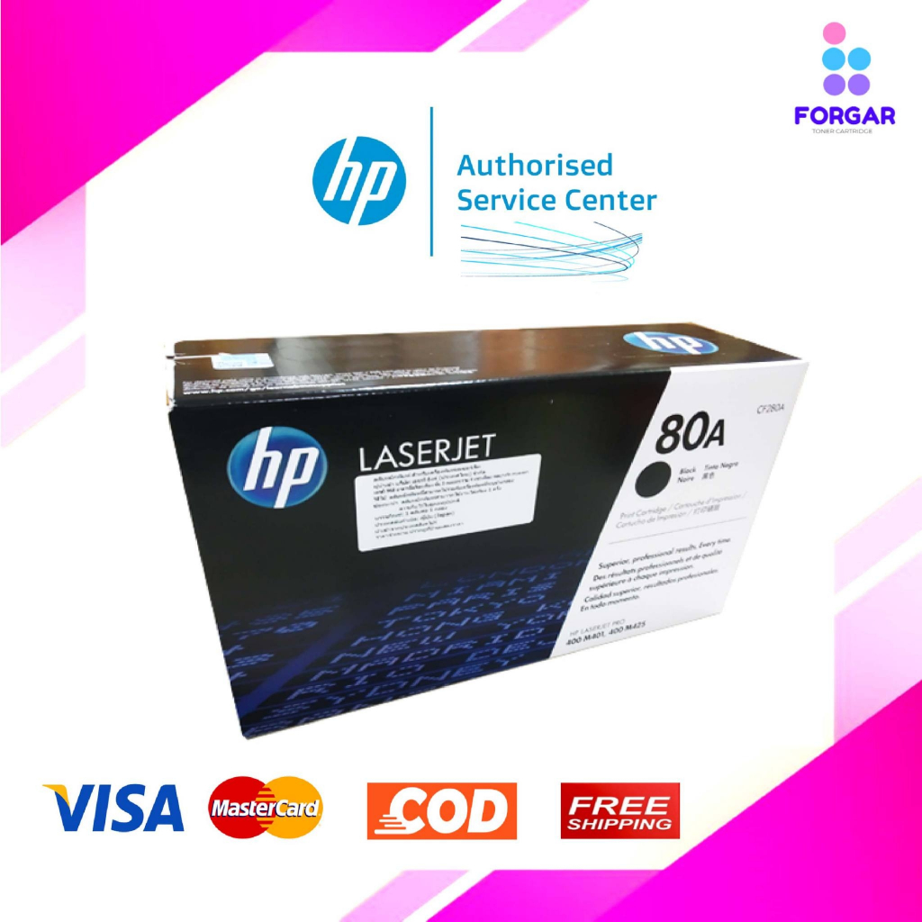 หมึกโทนเนอร์ HP 80A (CF280A) ดำ For M401d /M401dn/M401dw/M401n/M425dn /M425dw (ปริมาณการพิมพ์ 2,700 