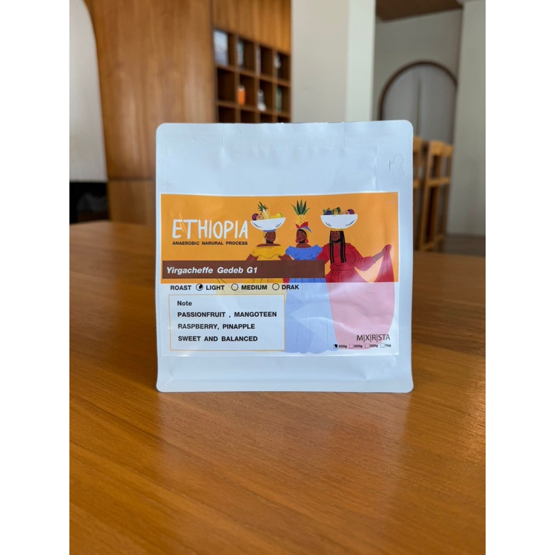 เมล็ดกาแฟ Ethiopia Yirgacheffee Gedeb G1 Anaerobic mixirista